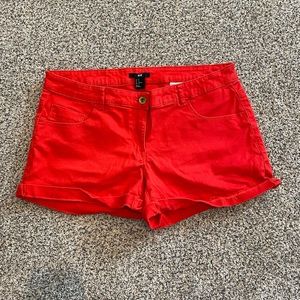 Red shorts